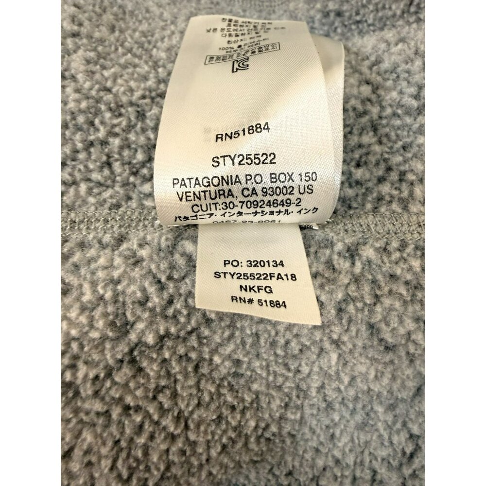 Patagonia Better Sweater Men's XL Two Tone Gray Fleece 1/4 Zip Pullover - Picture 12 of 14